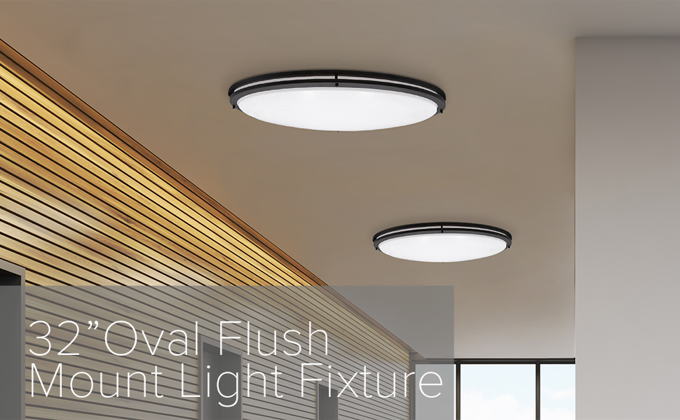 Large flush mount light fixture
