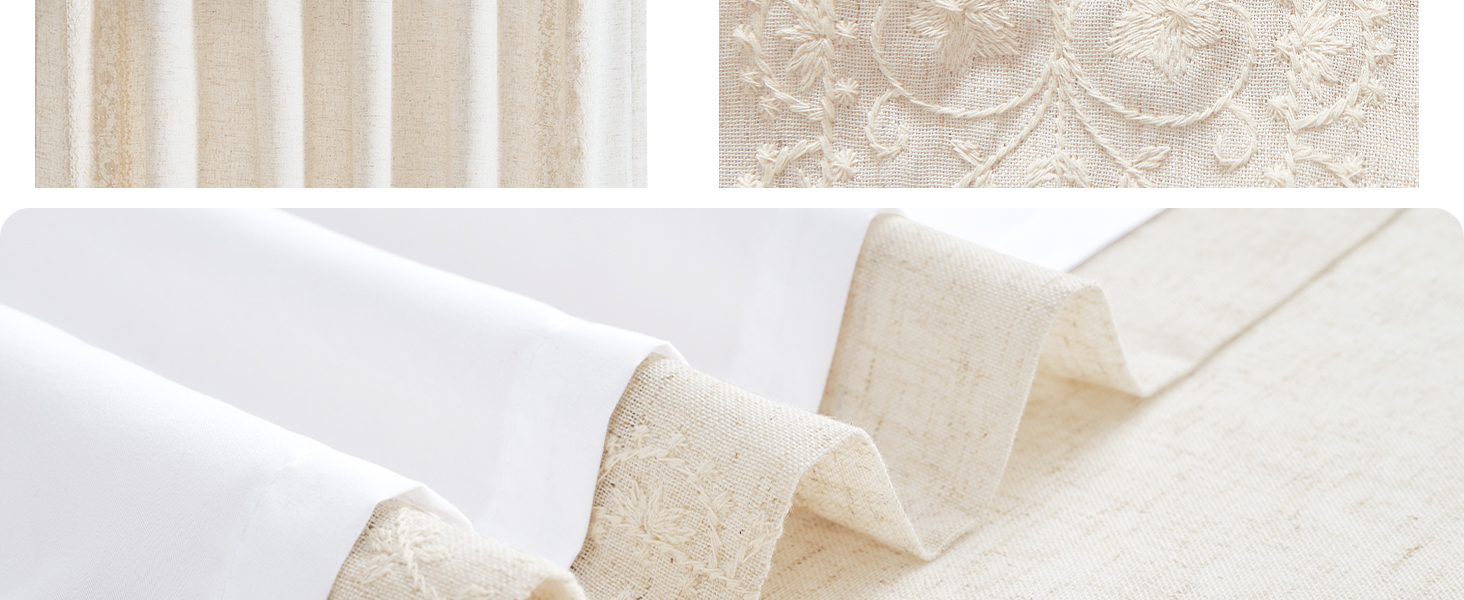 lined curtains