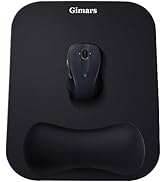 Gimars Mouse Pad with Wrist Rest, Large Smooth Superfine Fibre Memory Foam Ergonomic Mouse Pad, C...