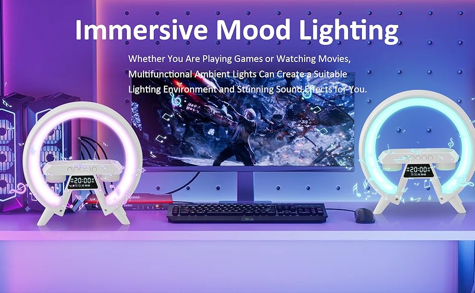 multifunctional bluetooth night light