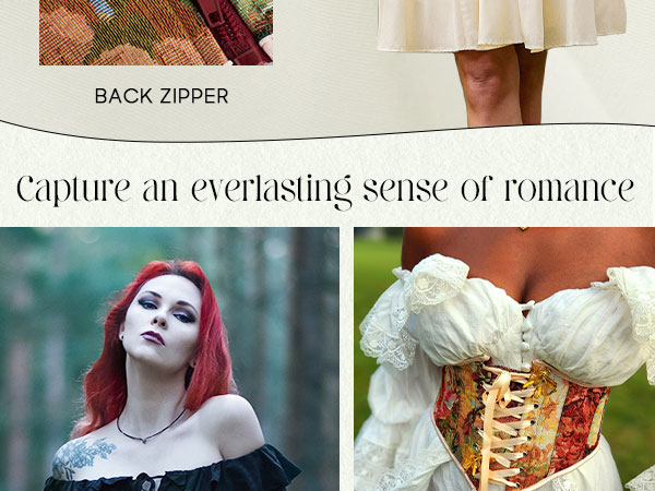 Scarlet Darkness Renaissance Corset for Women Underbust