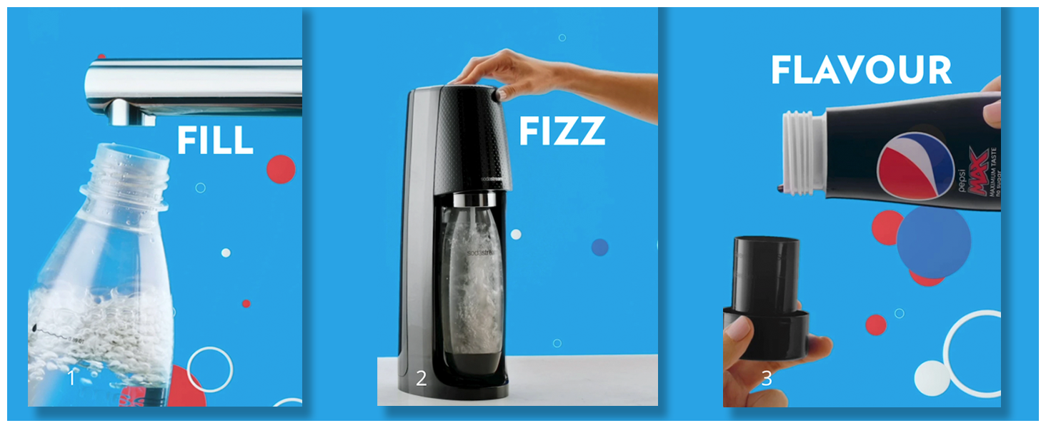 SodaStream Flavours Pepsi Sparkling Drink Mix, Soda & Fizzy Drink Maker