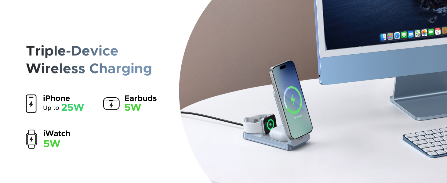 Triple-Device Wireless Charging