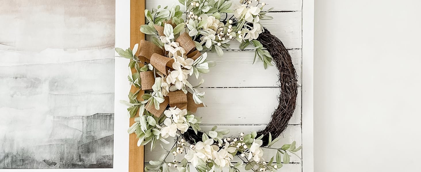 large farmhouse wreath for front door wreaths spring summer extra large grapevine wreath