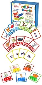 Flash Cards: CVC Words Pop Board