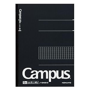Amazon | コクヨ(KOKUYO) キャンパスノート方眼罫A5 ノ-104S5-D