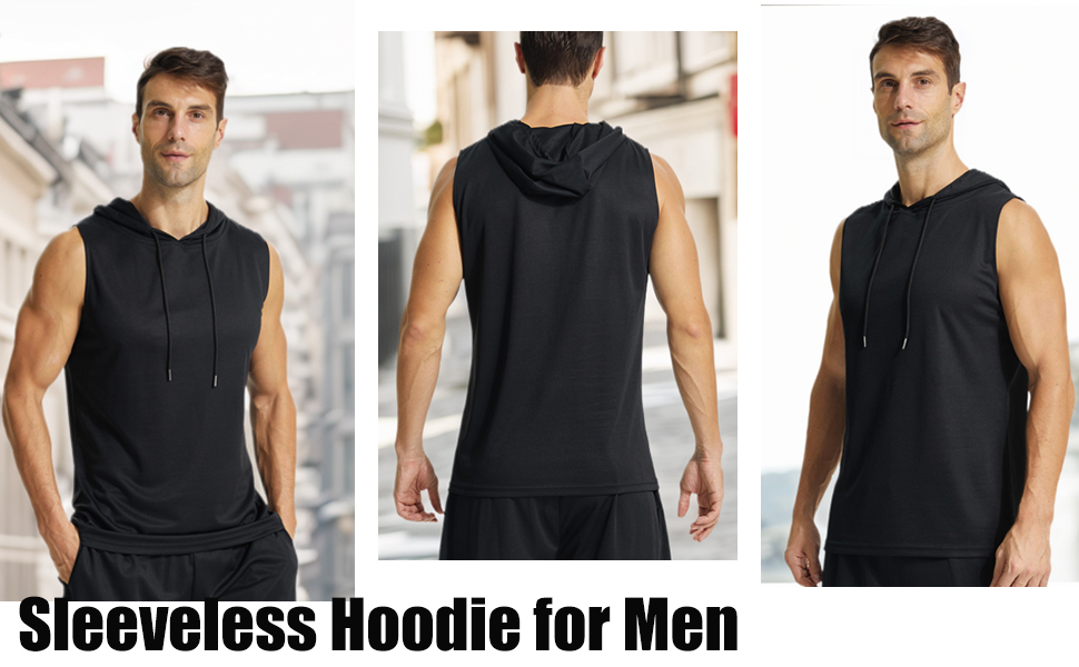mens sleeveless hoodie