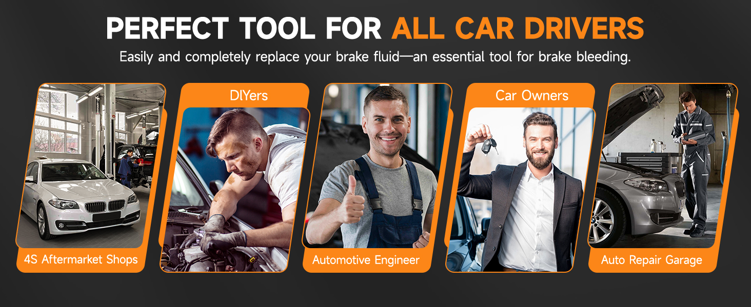 FOXWELL RT1000 Automatic Brake Bleeder Kit, Dual Pulse