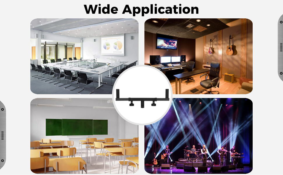 Dual Speaker Mounts, Speaker Pole Mount Bars, Speaker