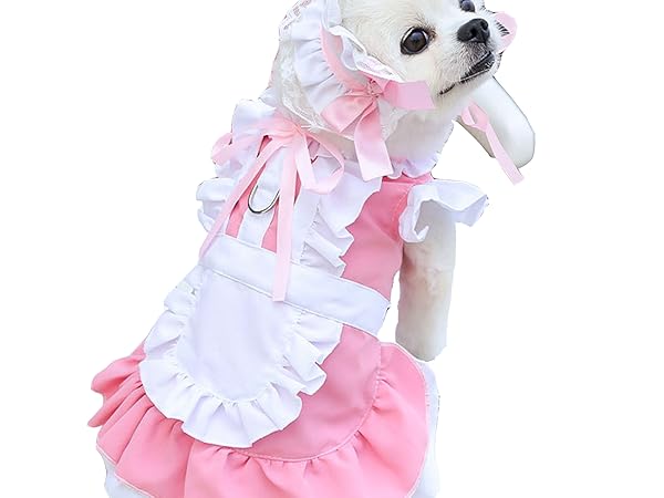 犬服 ドレス 洋服 ロリータ メイド服 仮装 ペット 猫服 小型犬 ブルー S Amazon | ZYYRSS 犬服 メイドドレス ロリータメイド服