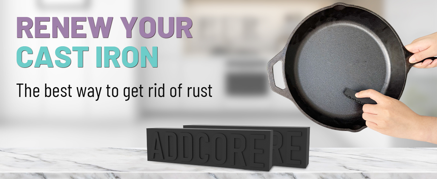 Rust Eraser, Premium Rust Remover for Cast Iron Pans