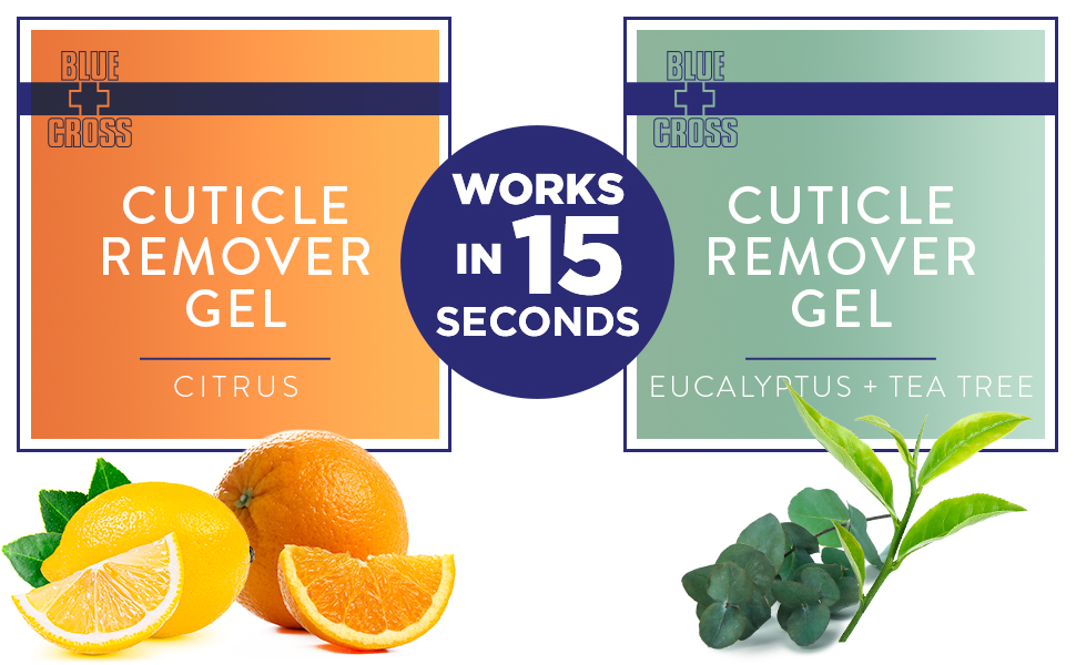 cuticle remover gel liquid cream softener nail care professional citrus eucalyptus tea tree blossom