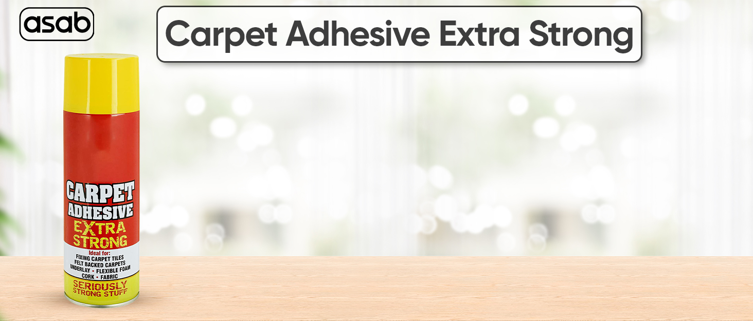 4X Heavy Duty 500ml Carpet Spray Adhesive Glue Super Strong Extra Hold