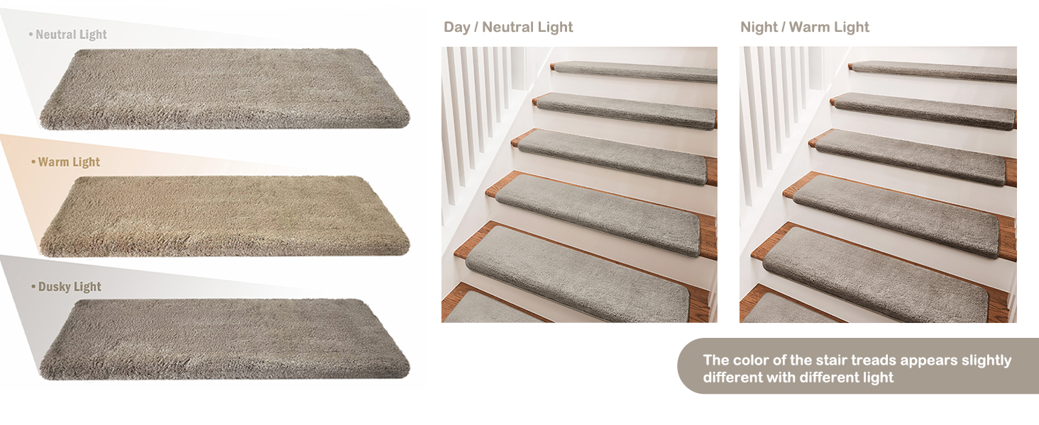 different light for the stair treads