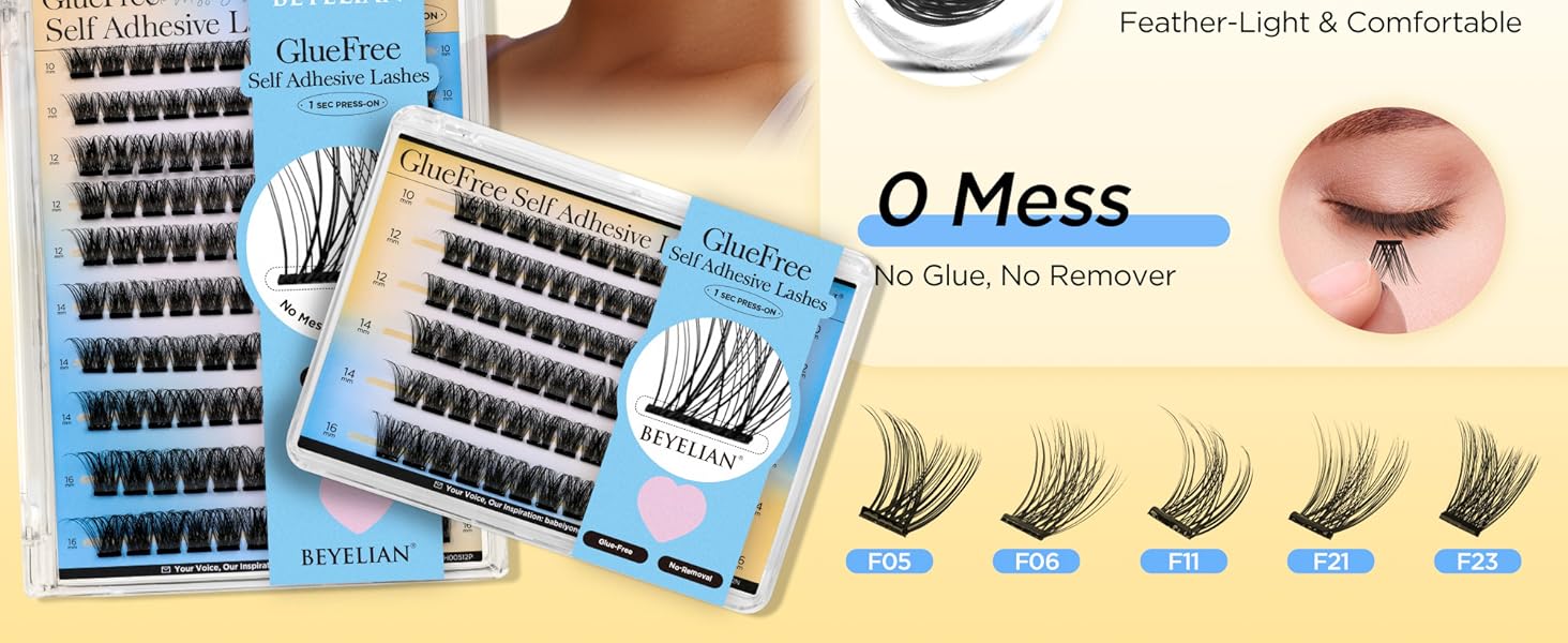 Self Adhesive Lash Clusters Eyelashes