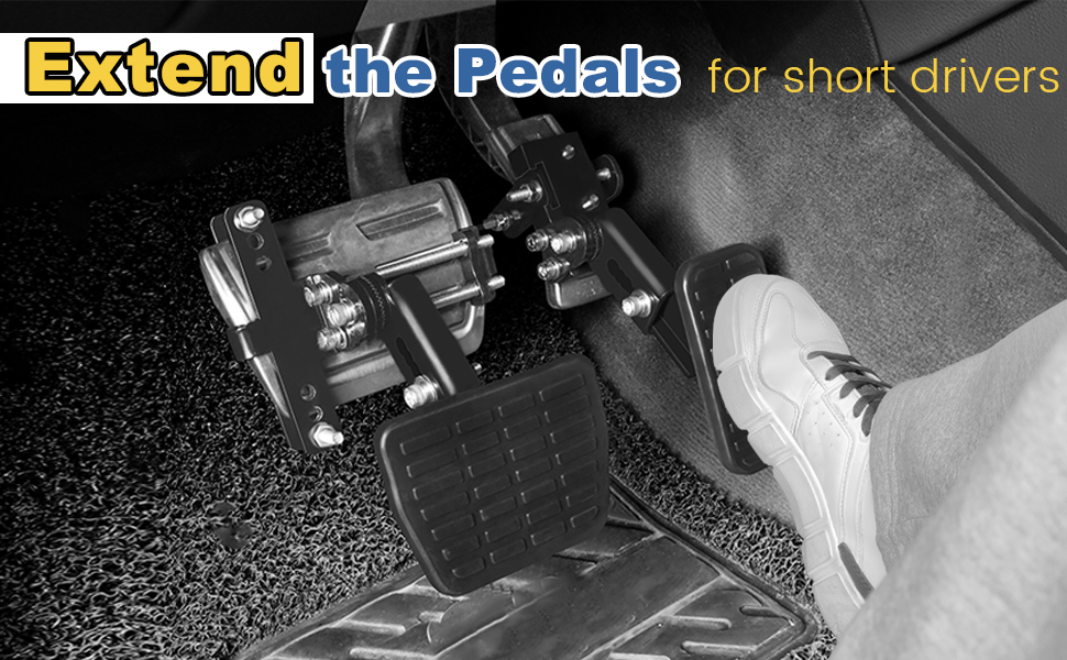 DriFeez Gas and Brake Pedal Extenders for Short Drivers People Driving