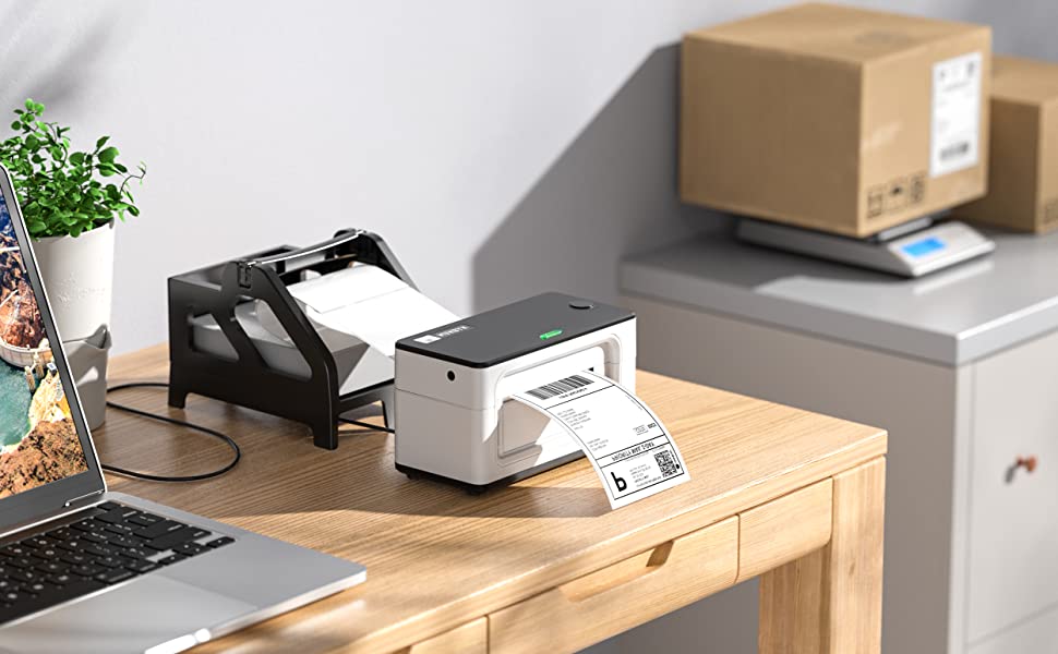 MUNBYN Thermal Label Printer 300DPI, 4x6(100x150 mm) USB Shipping Label