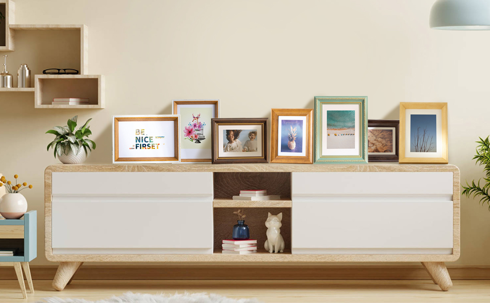 marysgift 10x8 Photo Frames Wooden Picture Photo Frame with Off White