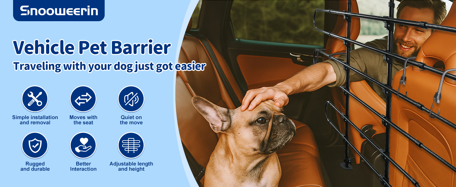 Snooweerin Vehicle Pet Pen, Adjustable Universal