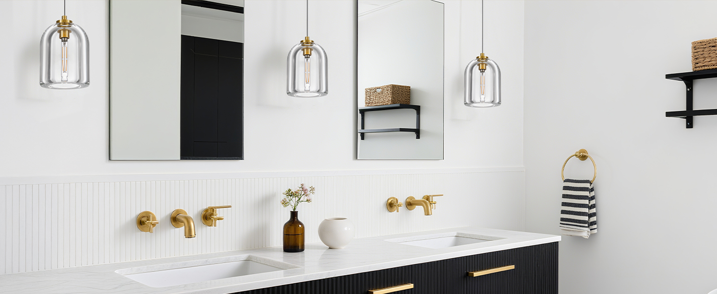 Modern crystal pendant light