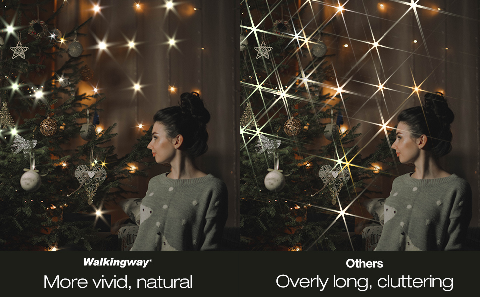 Walking Way 6 Points Star Filter 49 MM Variable Twinkle Effect Starburst Filter