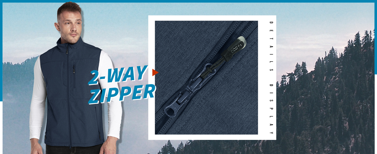 men’s full-zip mens gilet mens waterproof gilet sleeveless jacket men