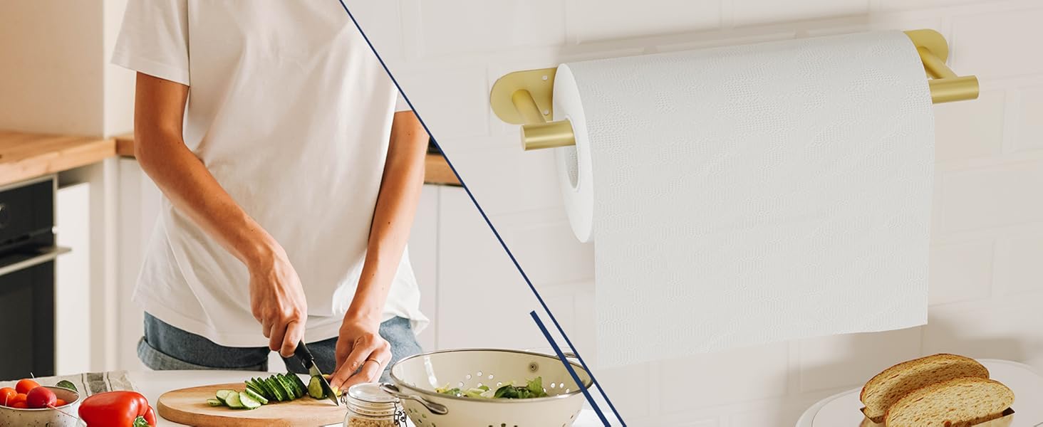 WZKALY Gold Paper Towel Holder