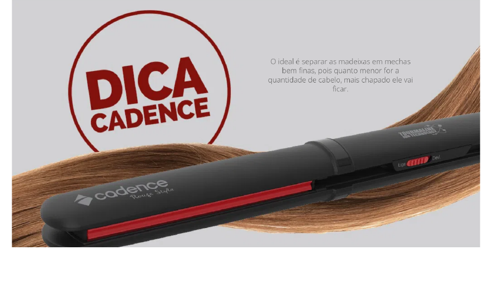 Prancha Alisadora de Cabelo Cadence Rouge Style