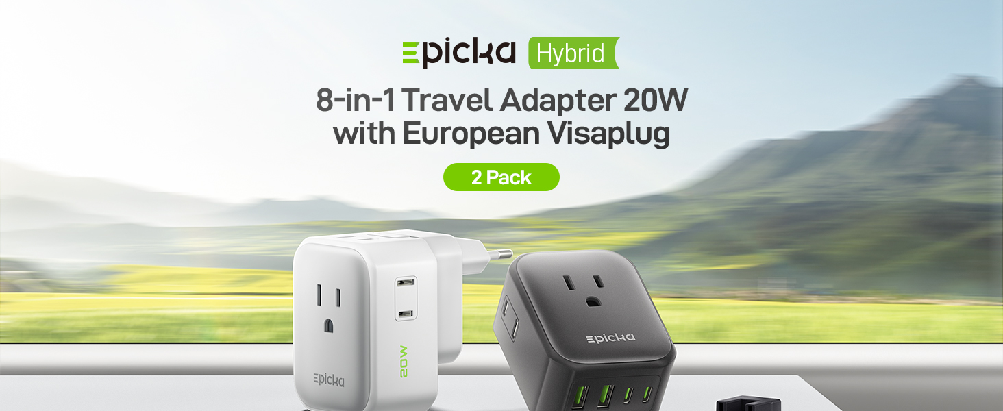 european travel plug adapter charger travel essentials for men women girl 