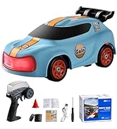 LFACHTER RC Drift Car 1:64 Mini Desktop RC Drift Car, 2.4GHz Scale 4WD High Speed Remote Control ...