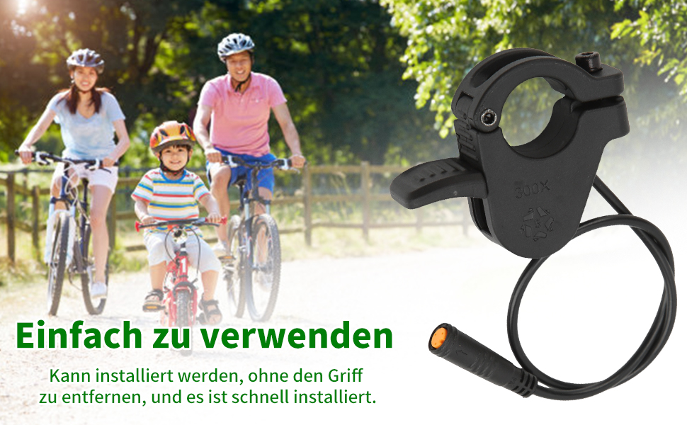Electric bicycle thumb throttle