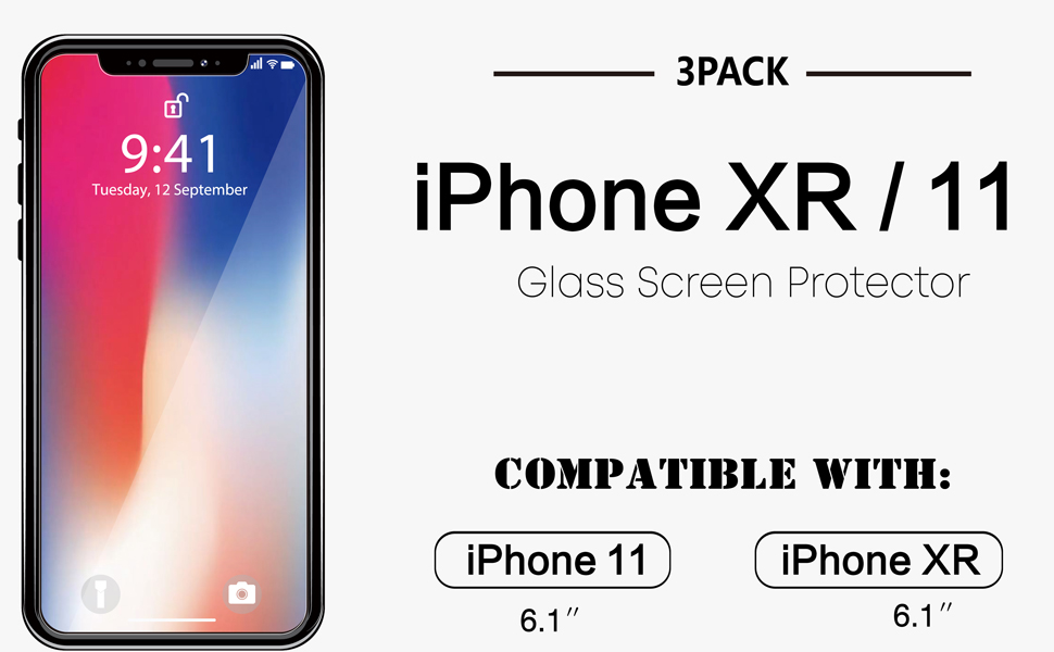 SAMKE Compatible with Apple iPhone XR iPhone 11 Screen