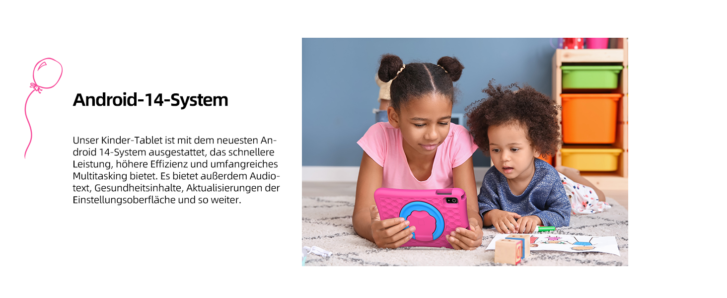 Kinder Tablet 10 Zoll Android 14