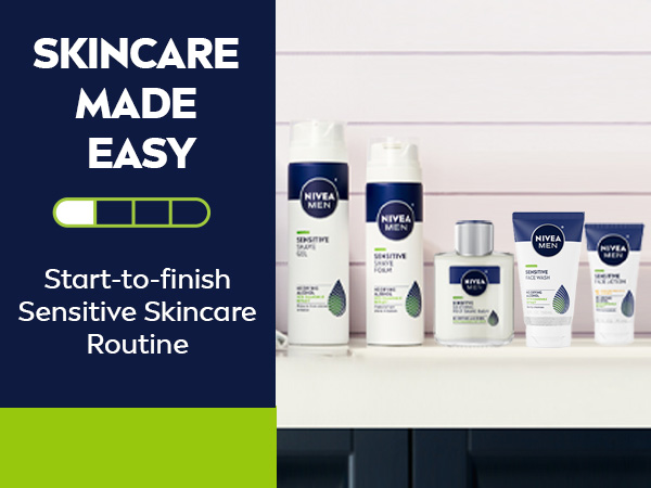 Skincare made easy. Start-to-finish sensitive skincare routine.