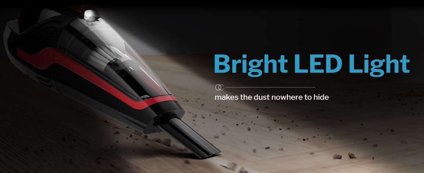handheld vacuum led