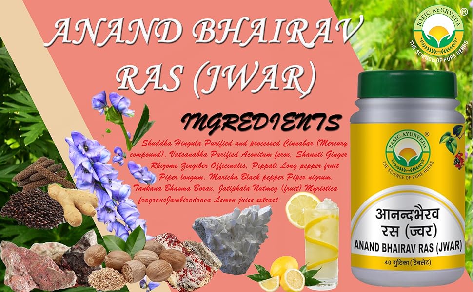 ingredients of anand bhairav ras jwar
