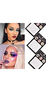 Ludress 3 Sheets Eye Face Jewels