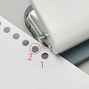 穴あけパンチ 6穴 穴径5mm ルーズリーフパンチ 丸穴