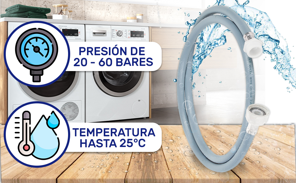 Alargador de Tubo Entrada Agua Lavadora