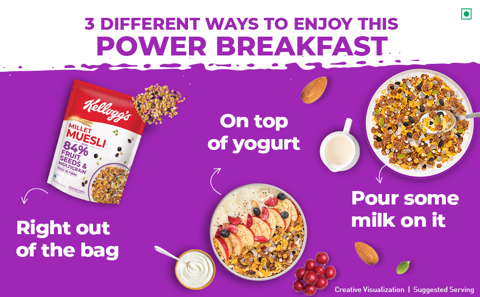 Kellogg's Millet Muesli - 3 Different ways to enjoy the power breakfast