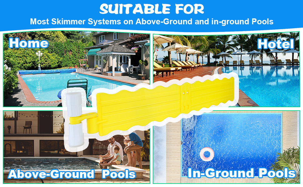 SIPTPNLEI Pool Debris Skimmer,Pool Leaf Skimmer Guard,Work