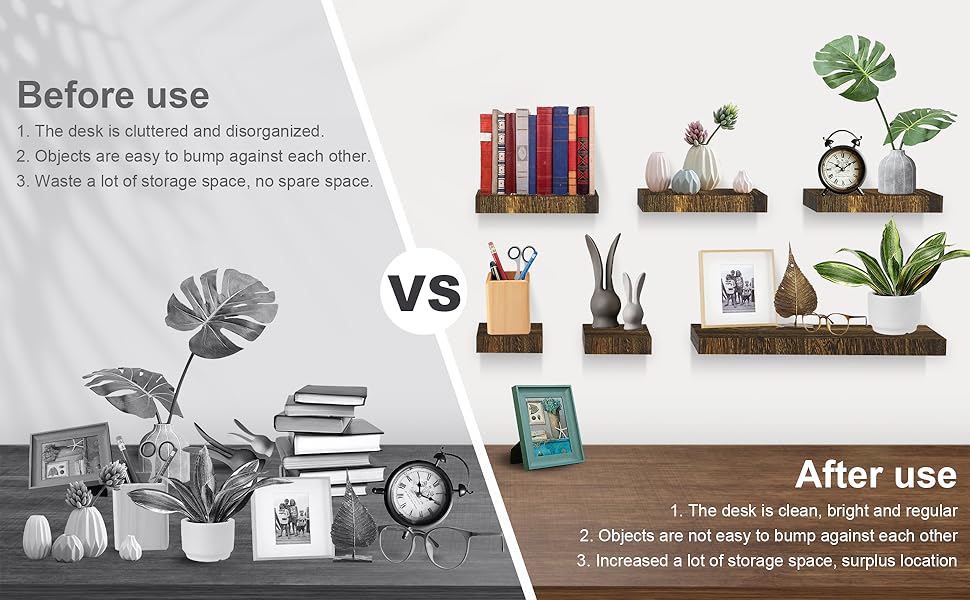 floating shelves wall mounted