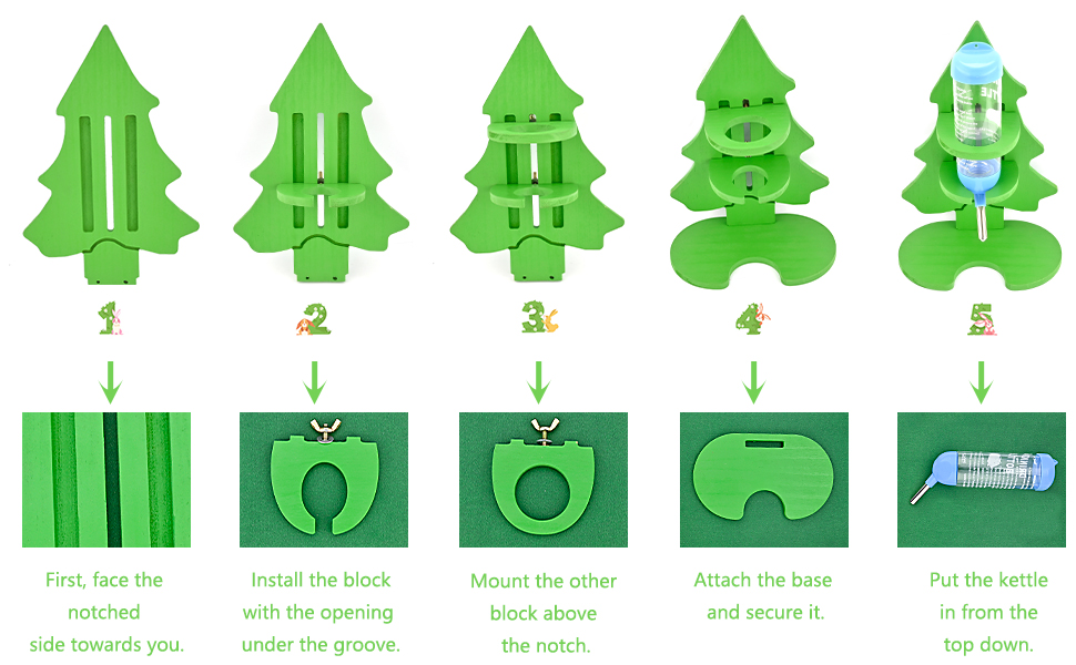 PStarDMoon Christmas Bunny Water Bottle with Natural