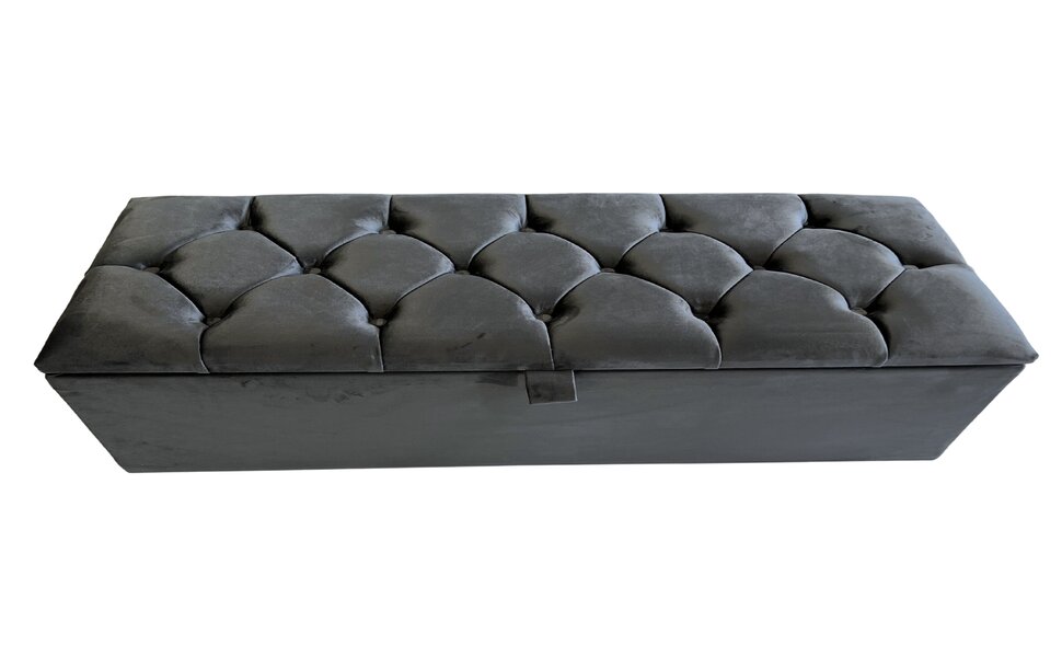 Furnishion Chesterfield Ottoman storage Box Ottoman Footstool with