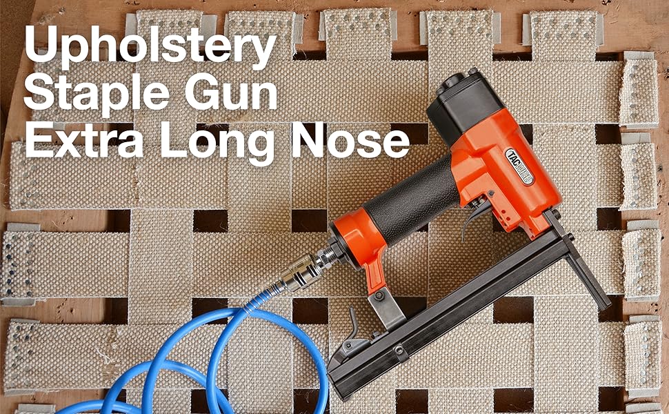 Tacwise A7116LN Extra Long Nose Upholstery Air Stapler, Uses Type 71 /