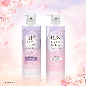 【15点】ラックス バスグロウ モイスチャー＆シャイン Amazon | LUX (ラックス) バスグロウ サクラ ストレートアンド