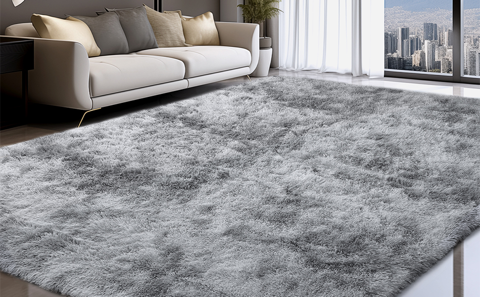 Sour Lemon DeepPile Rug, Grey, 200 x 300 cm, Washable, NonSlip, Extra