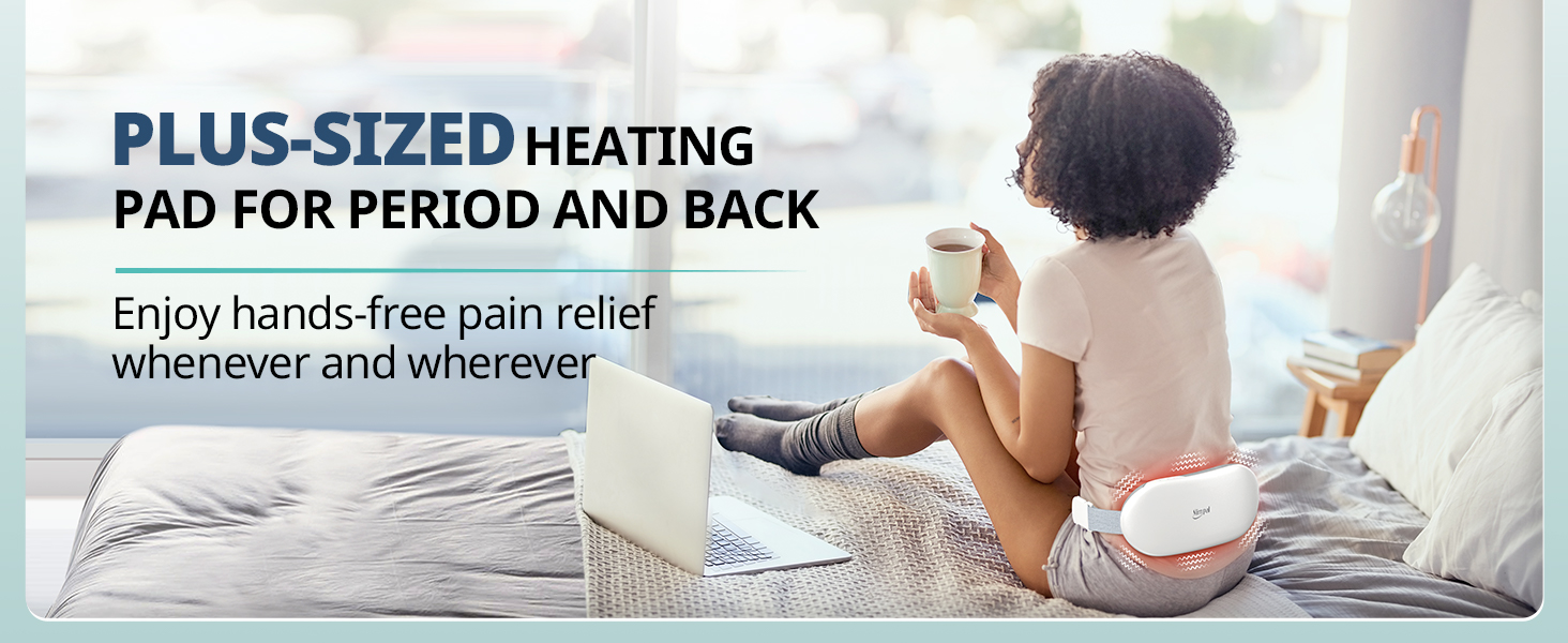 Slimpal Electric Heating Pad for Cramps, PlusSized Period Heating Pad