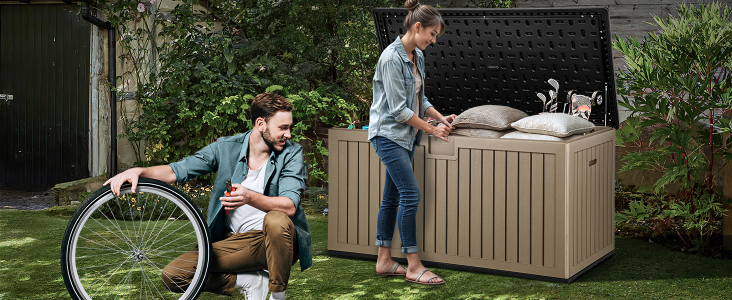 outdoor deck cushion storage