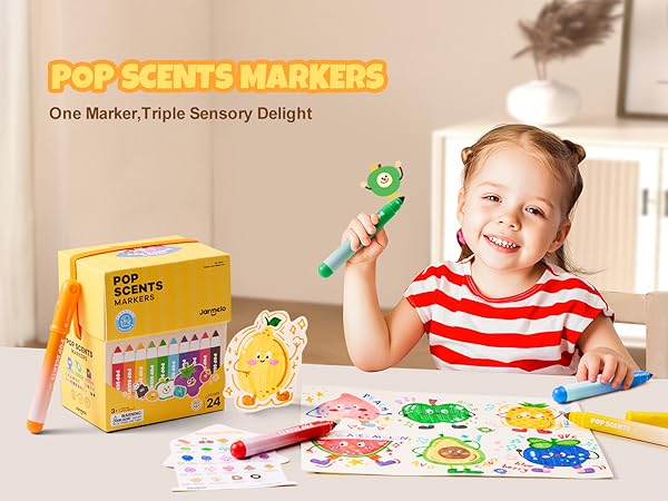 Amazon.com: Jar Melo Scented Washable Markers for Kids Ages